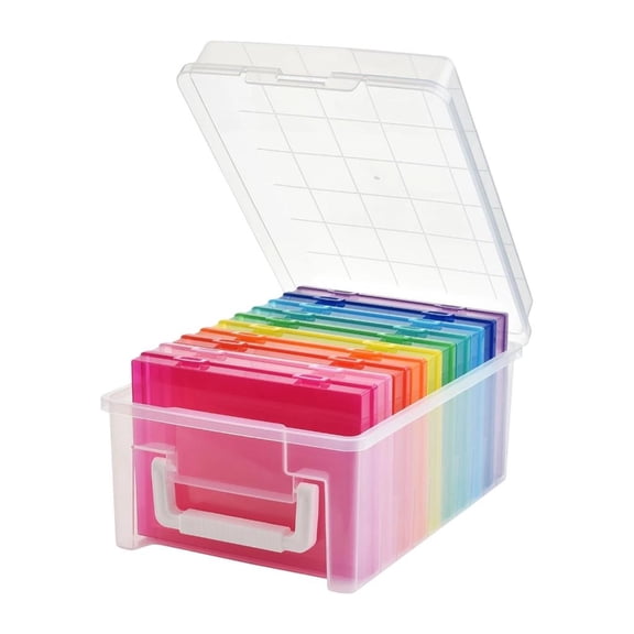 Ywmsfl Organiser Box Storage Container Clear Case Perfect For Storing Pictures And Memorable Cards Pictures