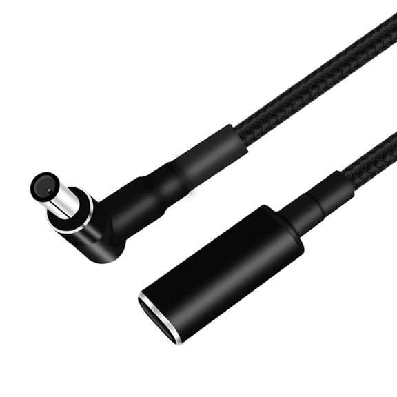 Ywmsfl USB C Male to DC6.5x4.4mm Tip 6.5mm 4.4mm Power Cable PD Automatic Identification Chip Cord for Laptops