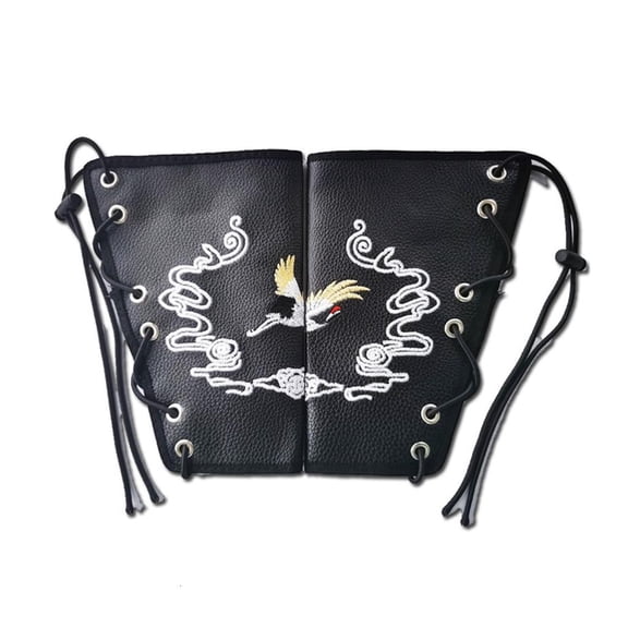 Ywmsfl Unisex Vintage Faux Leathers Punk Wristband Wide Bracer Arm Cuff, Arm Guard Handguard
