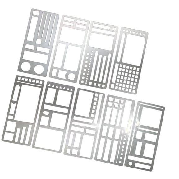 Ywmsfl Pack Of 9 Portable Planner Templates Easy To Carry For Offices School And Coffee Use