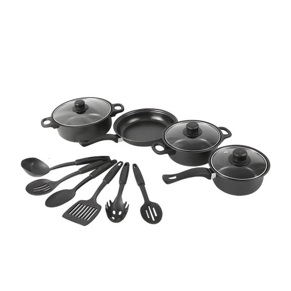 Ywmsfl Pack of 13 Premium Cookware Set with Enhanced Heat Retention Ergonomic Handles for Home Chefs