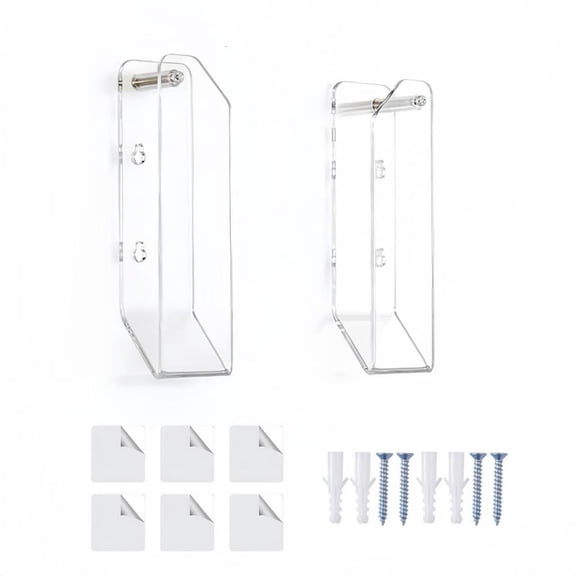 Ywmsfl Pack of 2 Acrylic Desktop Laptop Storage Stands Efficient Computer Organizers Simple Setup Rack for Notebook