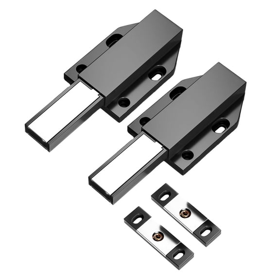 Ywmsfl Pack of 2 Sturdy Magnetic Push to Open Cabinet Latches Accessory for Hide Door