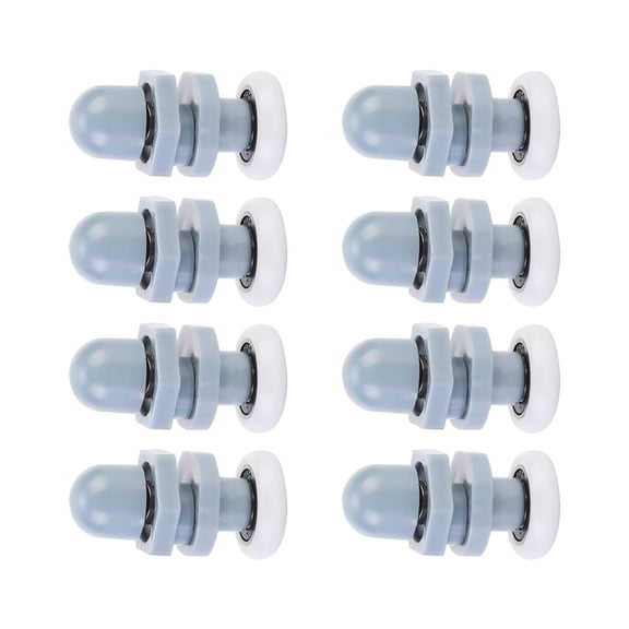 Ywmsfl Pack of 8 Practical Sturdy Plastic Shower Door Rollers 20mm Replacement Wheel for Sliding Glass Door Quiet Operations