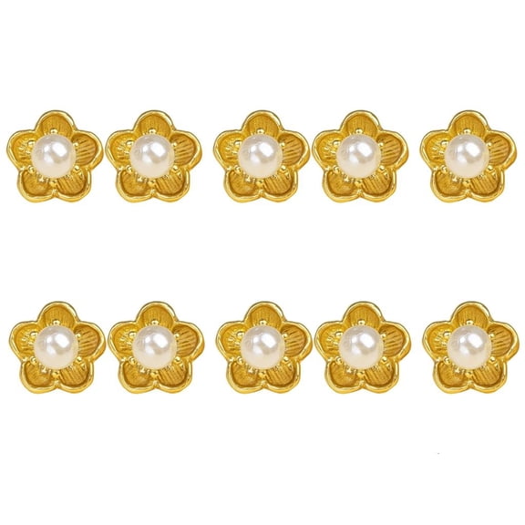 Ywmsfl Peach Flower Designs Metal Button For Clothing Decoration And Craft