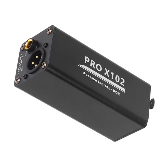 Ywmsfl Plastic XLR Stereo Interfaces Converter Hum Eliminators Eliminates Guitar Background Noise During Live Recordings