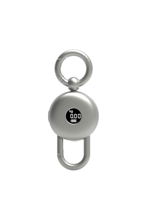 Pocket Sized Keychain Electronic Scale Alloy Construction Negatives LCD Screen Weighing Device For Luggage Grocery
