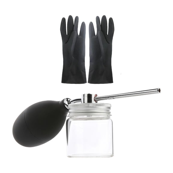 Ywmsfl Powder Dusters Applicator Reusables Powder Sprays Bottle Latex Gloves Included for Sustainable Gardening Sprays Practice