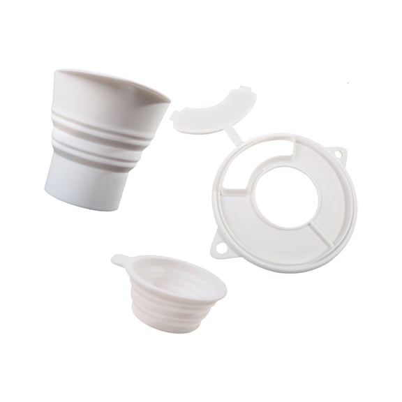 Ywmsfl Premium Silicone Flour Funnel With Cover And Measuring Bowl For Efficient Baking Kitchen Supplies