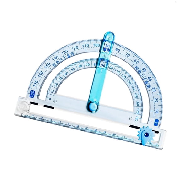 Ywmsfl Professional Protractor Angles Measuring Tool with Circular Drafting Ruler for Technical Drawing Engineering Marking