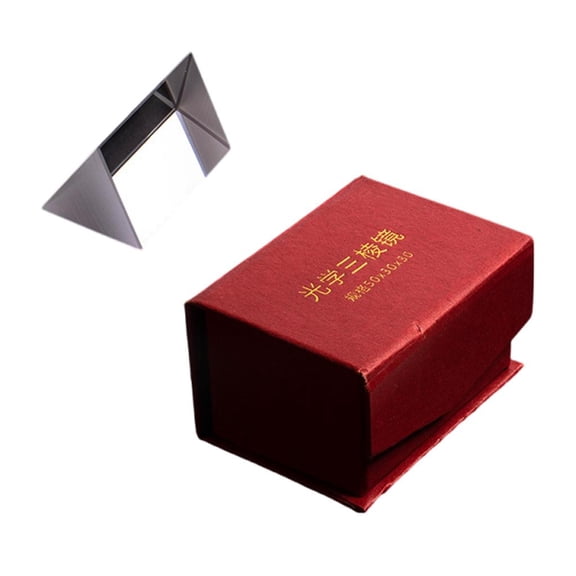 Ywmsfl Rainbow Triangular Prism Optical Glass Triangular Prism Triples Prism for Photography Effect Physics Teaching