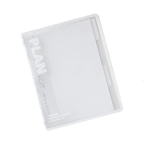 Ywmsfl Refillable B5 Size Format Loose Leaf Planner Notebook with Clear PP Cover Reinforced Binding Great for School Office