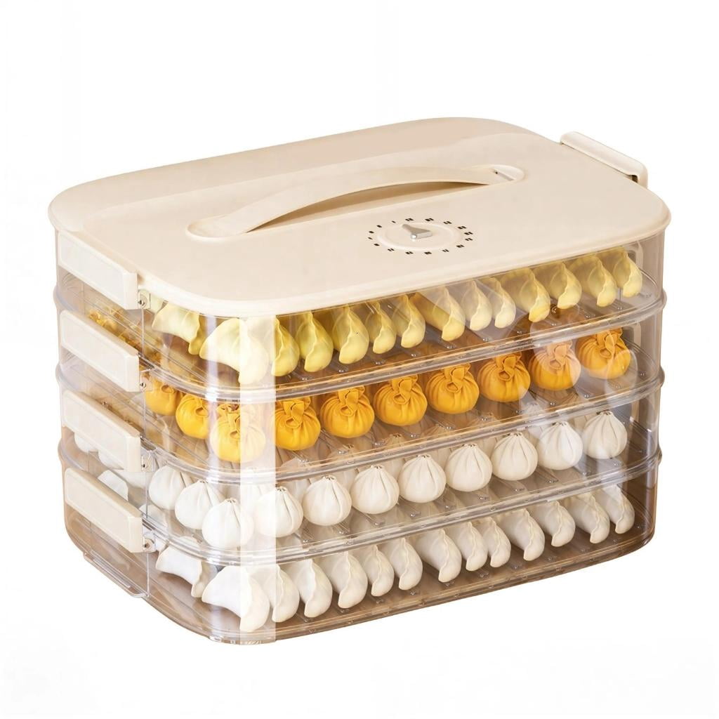 Ywmsfl Refrigerator Dumpling Box Equipped with Clear View and Space ...