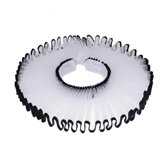 Ywmsfl Renaissances Large Collar Fashion Adjustable Collar Light weight Meshes Collar for Costumes Daily Use