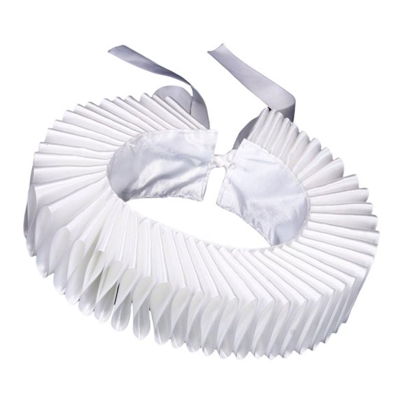 Ywmsfl Renaissances Styles Ruffle Collar Layered Neck Wrap Collar for Historical Reenactments and Fancy Dress