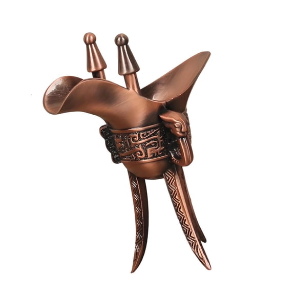 Ywmsfl Retro Styles Kirsite High Footed Chalices Chinese Classical Wine Vessel Perfect For White Wine And Themed Parties