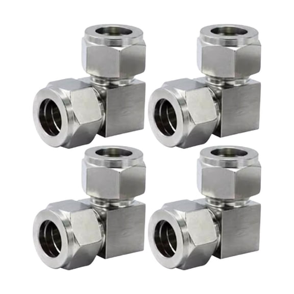 Ywmsfl Right Angle Gas Pipe Fittings Double Compression Nut Designs Elbow Fittings set