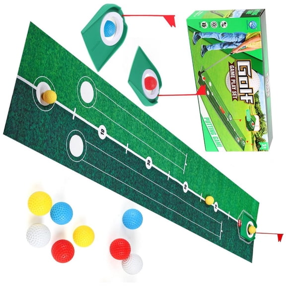 Ywmsfl Safe Golf Set for Indoor Sport Activity Home Use Golf Club Ball Set for Parents Kids Interaction Entertainment