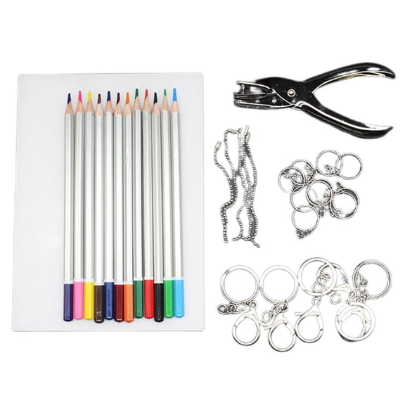 Ywmsfl Shrink Film Paper Set for DIY Craft Keyring Pendant Jewellery Making