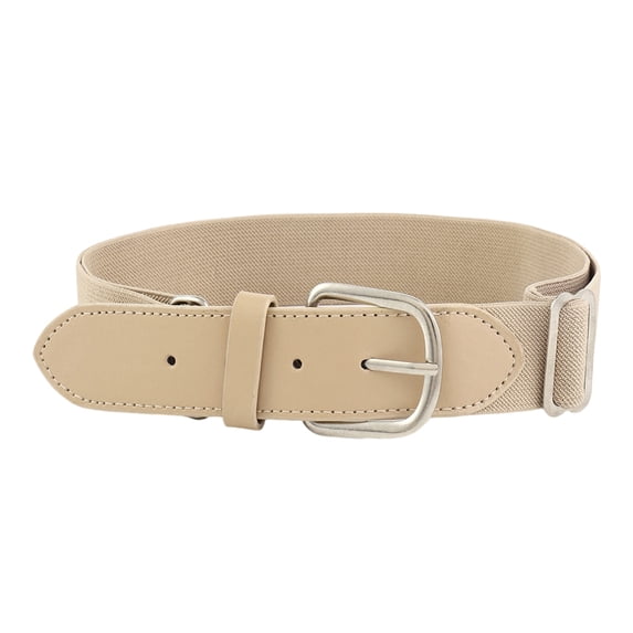 Ywmsfl Solid Color Baseball Belt Softball Waist Belt Adjustable Waistband Classical Elastic Waistchain Belt for Teenagers Adult