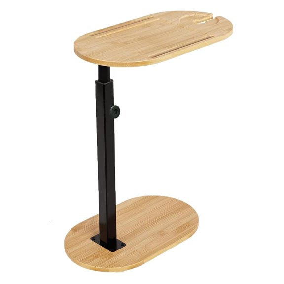 Ywmsfl Space Saving Bathtub Side Table Organizers With Customizable Angles And Sturdy Wood Construction