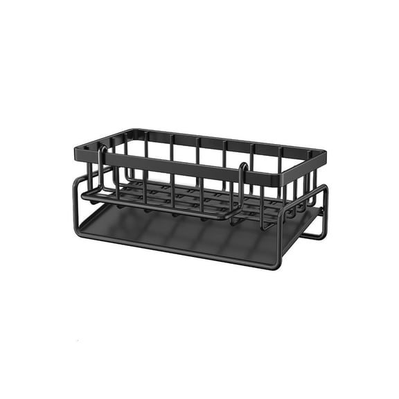 Ywmsfl Space-Saving Rustproof Dish Rack for Small Sinks | 2-Tier Quick-Dry Carbon Steel Kitchen