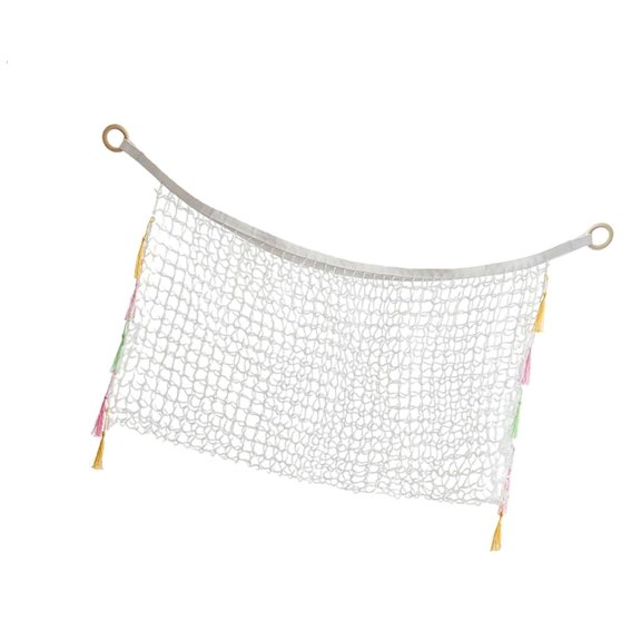 Ywmsfl Spacious Macrames Toy Hammock for Stuffed Corner Storage in Bedroom or Playroom Space Saving Toy Holder