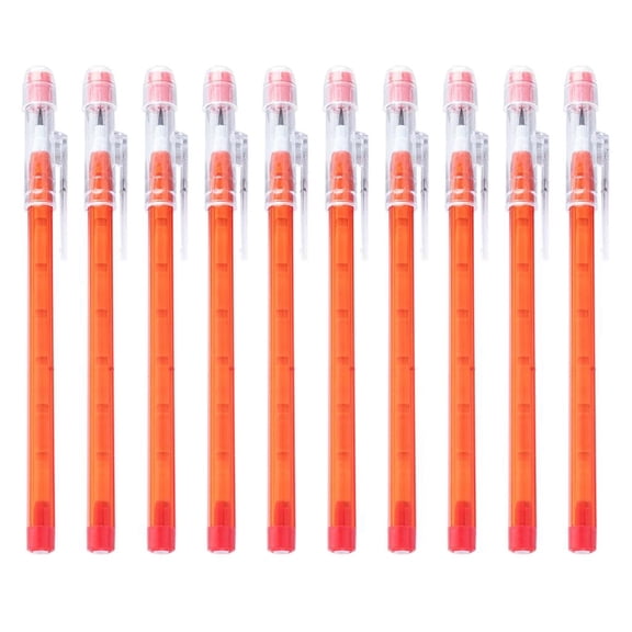 Ywmsfl Stackable Pencils in Dazzling, Translucent Multiple Point Push Fun Pencils with Erasers, Stacking Point Leads Pencil Set