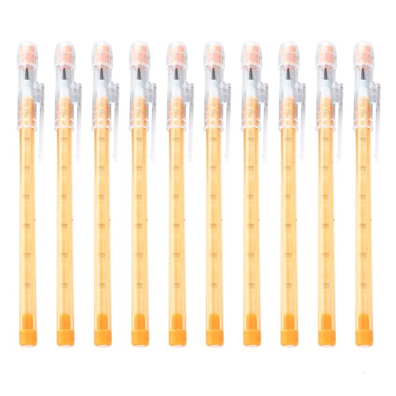 Ywmsfl Stackable Pencils in Dazzling, Translucent Multiple Point Push Fun Pencils with Erasers, Stacking Point Leads Pencil Set