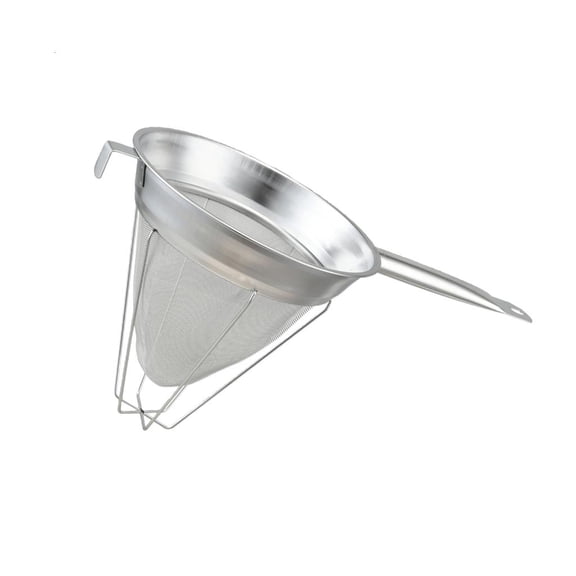 Ywmsfl Stainless Steel Fine Meshes Conical Strainer Reinforced Bouillon Sieve with Handle For Tea Coffee And Soup Filtering