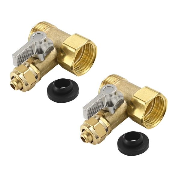 Ywmsfl Strong Brass 3 Way Joint Valves Easy Installation Water System Upgrades for Homes