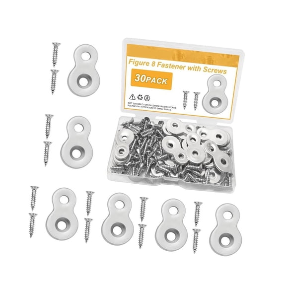 Ywmsfl Strong Metal Figure 8 Fastener Plates with Screws for Office Furniture Assembly