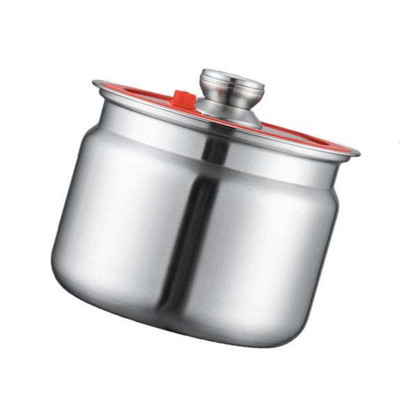 Ywmsfl Sturdy Stainless Steel Kitchen Storage Jars With Clip Airtights Seal for Preserving Rice Flour Coffee Dry Goods