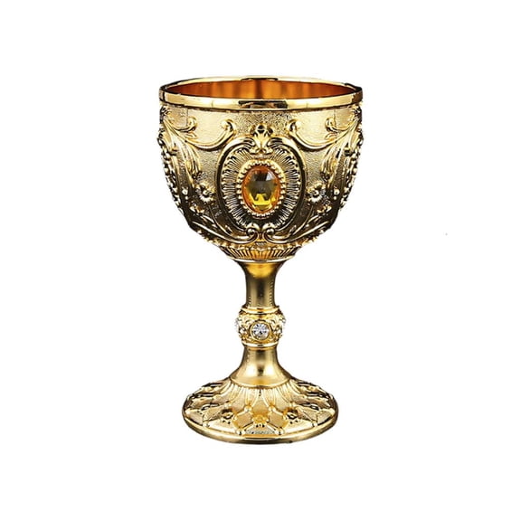 Ywmsfl Stylish 100ml Antique Themed Wine Cup Sturdy Alloy Metal Drinking Goblet Drinking Accessory For Pubs And Event