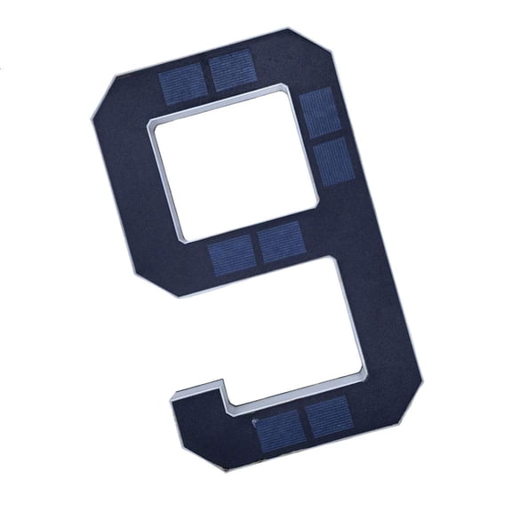 Ywmsfl Stylish ABS Solar Address Marker With 9 Inch LED Digits For Exterior Look