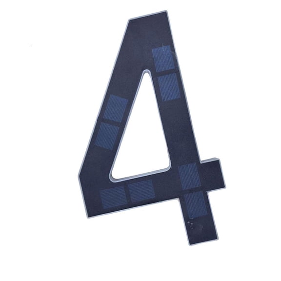 Ywmsfl Stylish ABS Solar Address Marker With 9 Inch LED Digits For Exterior Look