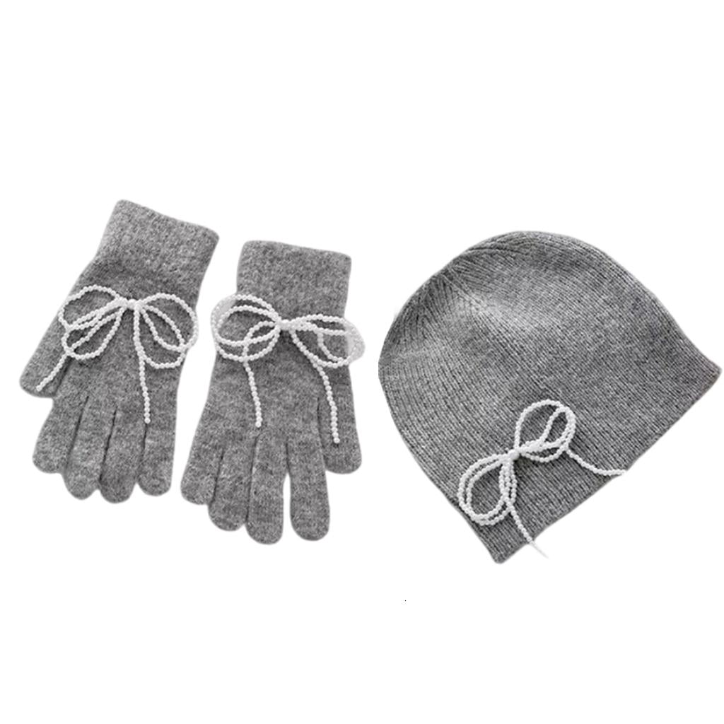 Ywmsfl Stylish Hat Gloves Set Warm Hat Outdoor Teens Streetwear Caps ...