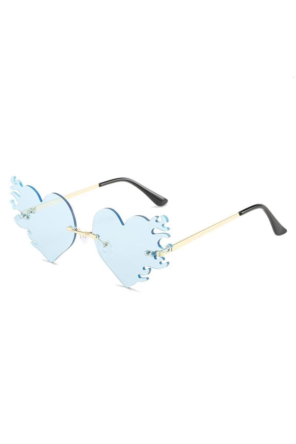 Novelty Flame Sunglass For Shows And Daily Wear Punk Costume Accessories Masquerades Party Decoration