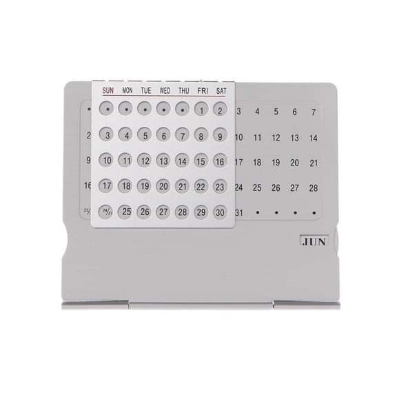 Ywmsfl Super Perpetual Unique Adjustable Desk Calendar Office Supplies Hand Set DIY