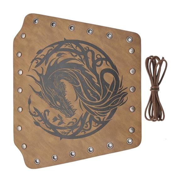 Ywmsfl Traditional Costume Arm Guards Adjustable Arm Sleeves Dragon Arm Gauntlets for Women Men Unisex Arm Bracers