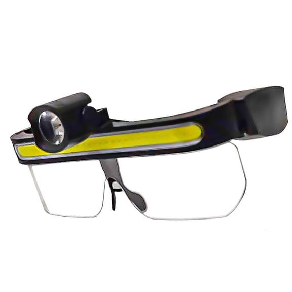 Ywmsfl USB Charging Glasses With Double Lighting Mode For Wide Angles Lighting Headlight Glasses LED Headlamp Goggles