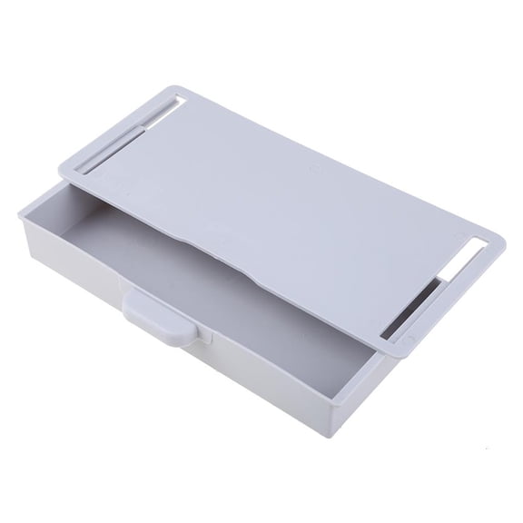 Ywmsfl Under Desk Drawer Hidden Desktop Storage Box for Pen Holder Adhesive Kitchen Fork Storage Tray