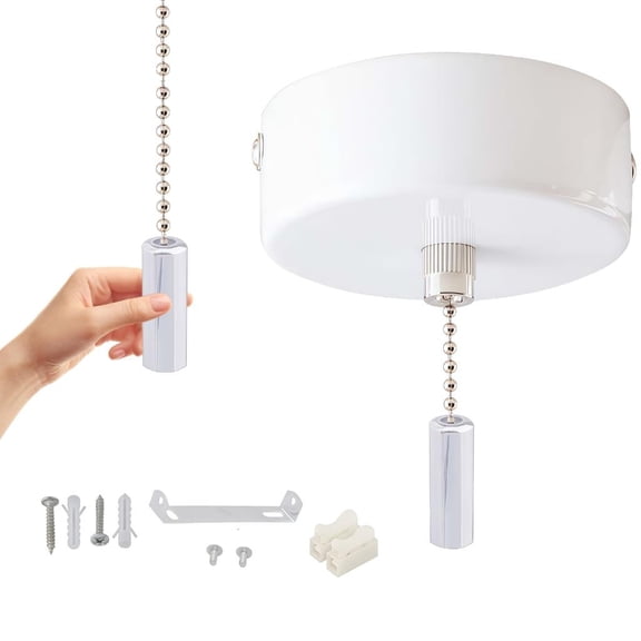 Ywmsfl Universal Lamp Chain Control 60mm Diameter Strong Pull Chain Switches for Home