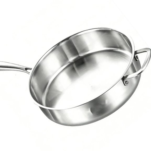 Ywmsfl Versatile Layered Stainless Steel Frying Pan Suitable For And Induction Cooktops