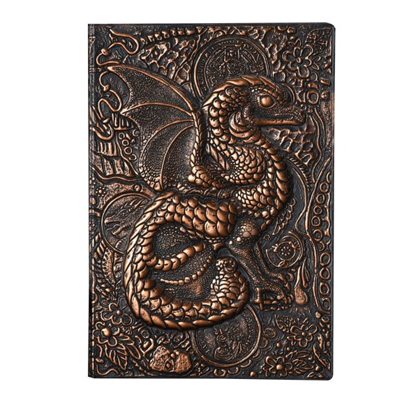Ywmsfl Vintage Embossed Notepad A5 Hardcover Notebook Personal Diary Ribbon Bookmark