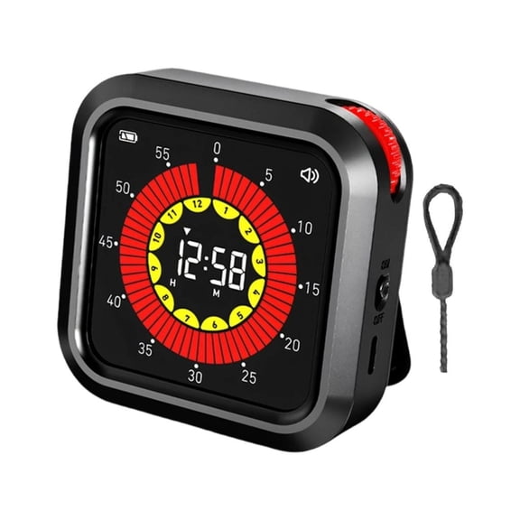 Ywmsfl Visual Timer 60 Minutes Rechargeable Countdowns Timer Clock Timers for Kitchen,Classroom,Offices Task Reminder