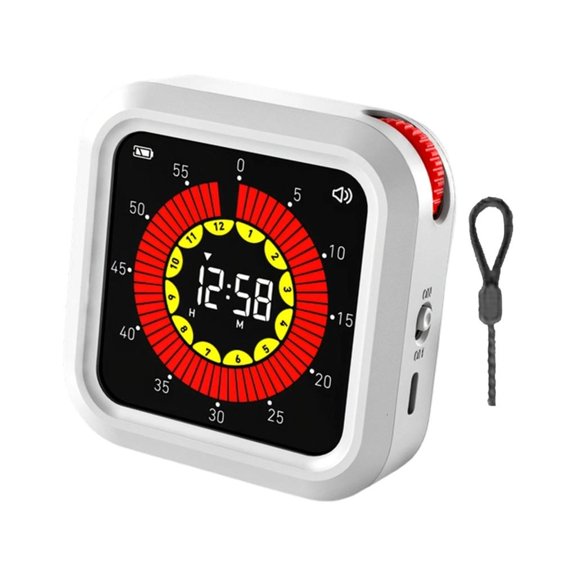Ywmsfl Visual Timer 60 Minutes Rechargeable Countdowns Timer Clock Timers for Kitchen,Classroom,Offices Task Reminder