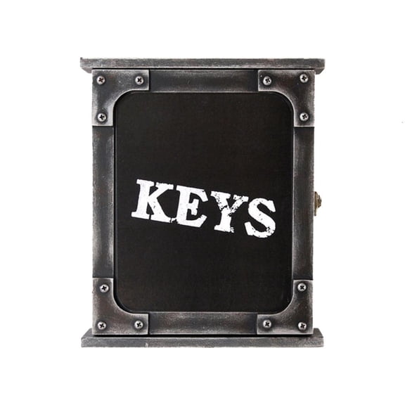 Ywmsfl Wall Mounted for Security Box with Hooks Retro Wood for Holders Creative for Storage Box