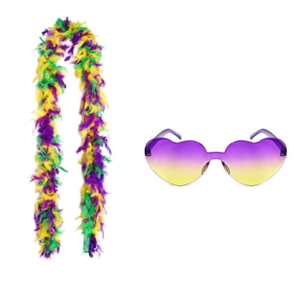 Ywmsfl Western Costume Scarf Sunglasses for Bridal Shower Boas Neckwear Long Scarf Roleplay Nightclub Lady Roleplay Suit