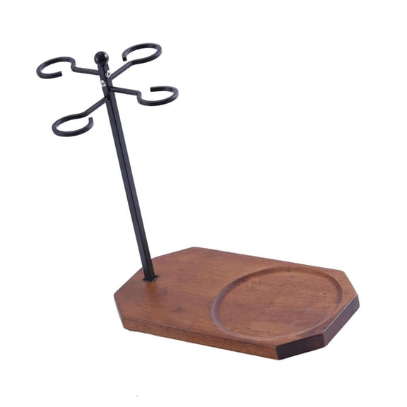 Ywmsfl Wine Glass Holder Display Rack With Decanter Tray Modern Wine Glass Storage Glass Holders for Dining Table